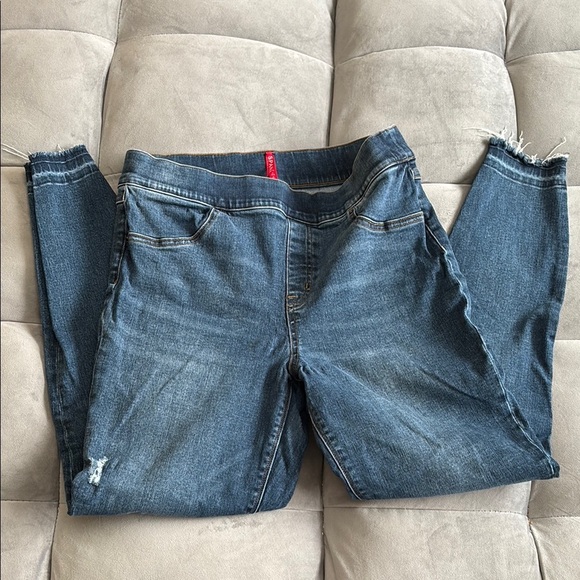 Spanx Women's Blue Jeggings size Large - Picture 1 of 9